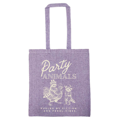 Lightweight Recycled Canvas Tote Bag - HEATHER PURPLE