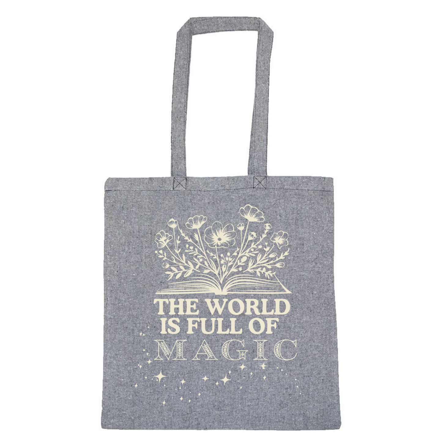 Lightweight Recycled Canvas Tote Bag - HEATHER CHARCOAL