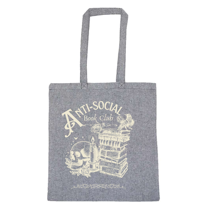 Lightweight Recycled Canvas Tote Bag - HEATHER CHARCOAL