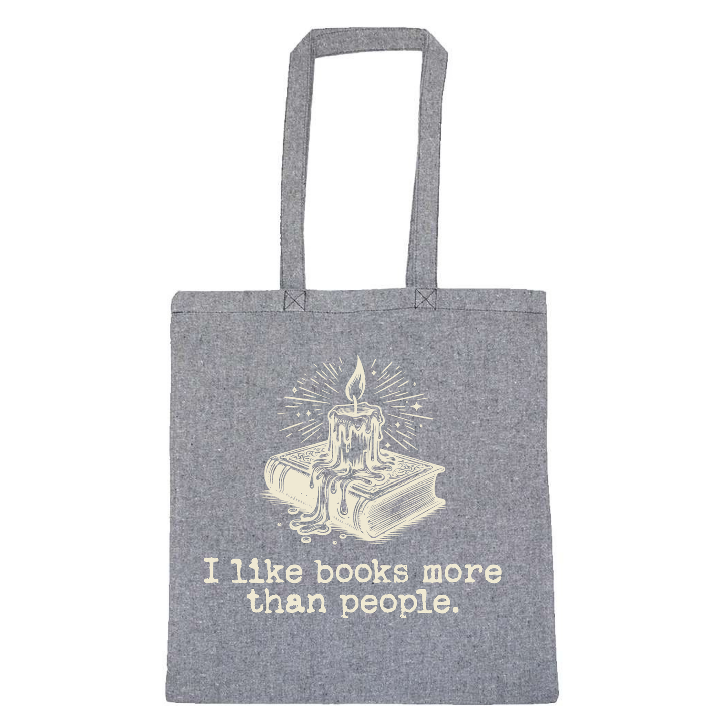 Lightweight Recycled Canvas Tote Bag - HEATHER CHARCOAL