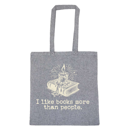 Lightweight Recycled Canvas Tote Bag - HEATHER CHARCOAL