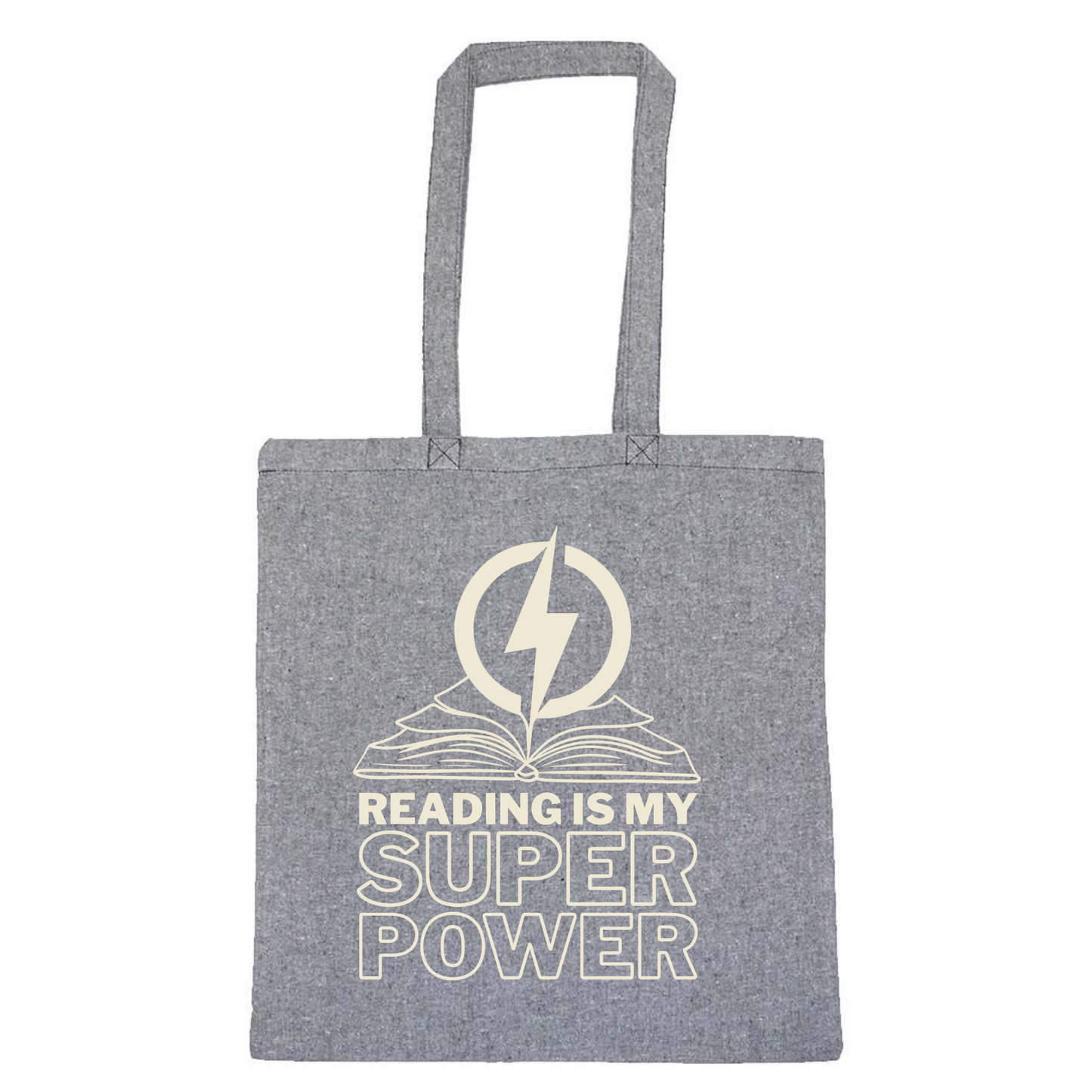 Lightweight Recycled Canvas Tote Bag - HEATHER CHARCOAL