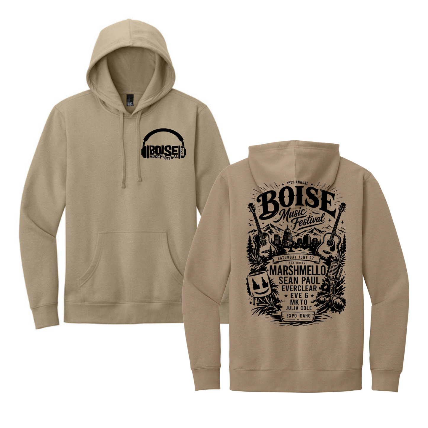 BMF 2026 - District® V.I.T.™ Fleece Hoodie - DESERT TAN
