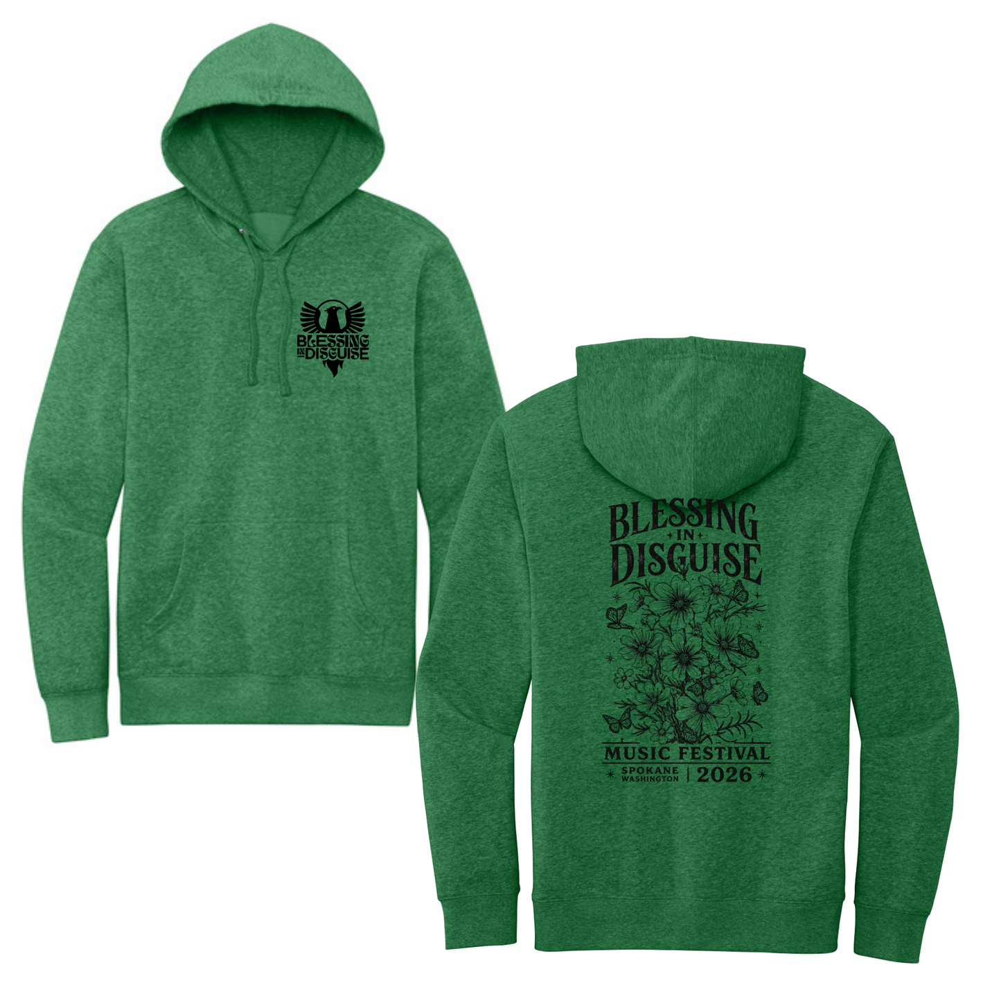 BID 2026 - District® V.I.T.™ Fleece Hoodie - KELLY GREEN