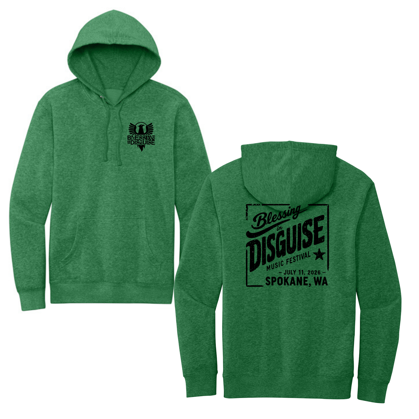 BID 2026 - District® V.I.T.™ Fleece Hoodie - KELLY GREEN