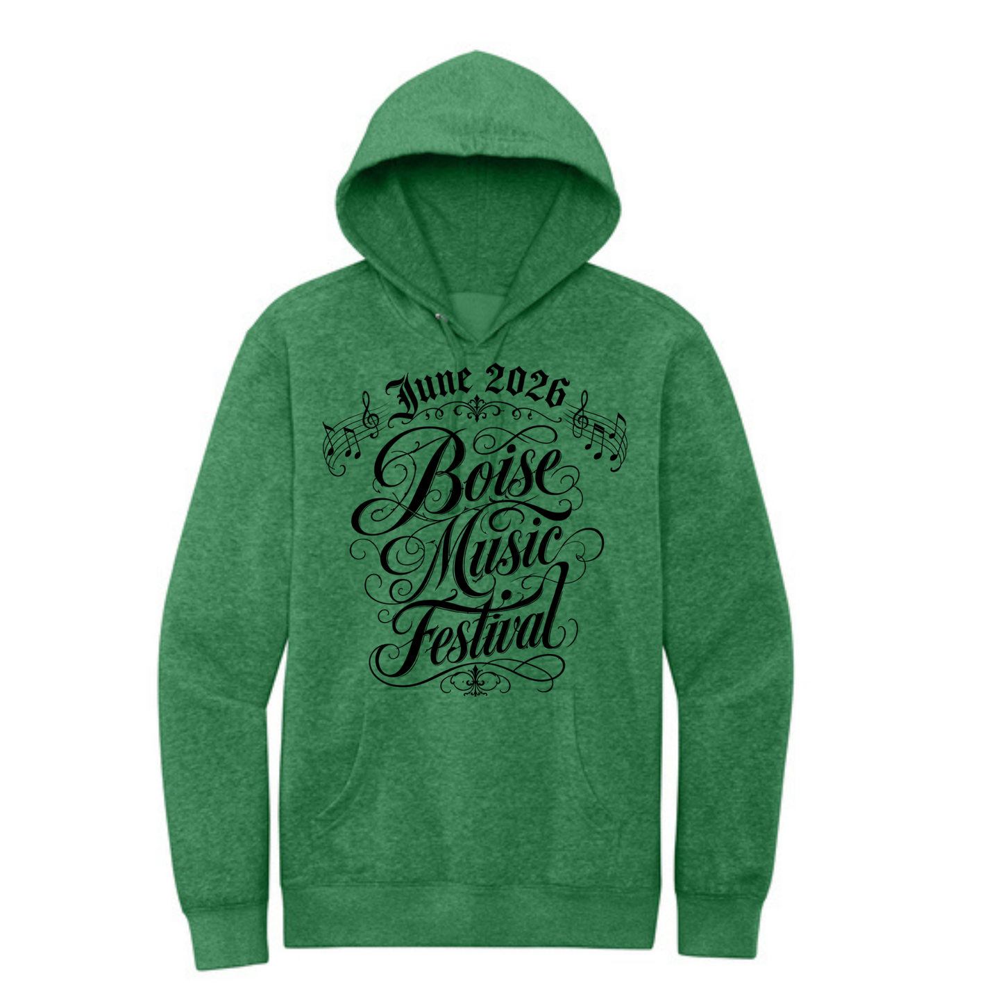 BMF 2026 - District® V.I.T.™ Fleece Hoodie - KELLY GREEN