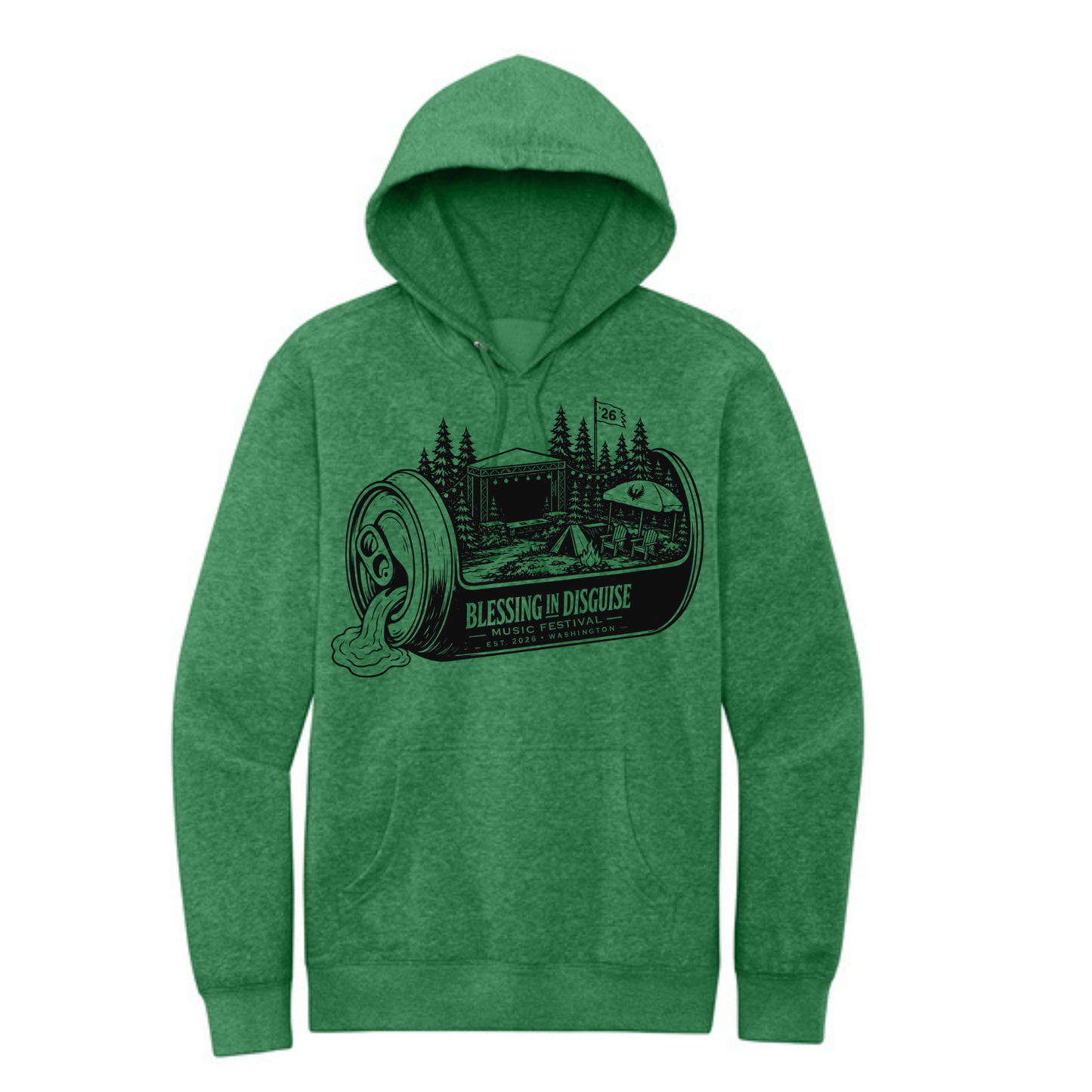 BID 2026 - District® V.I.T.™ Fleece Hoodie - KELLY GREEN