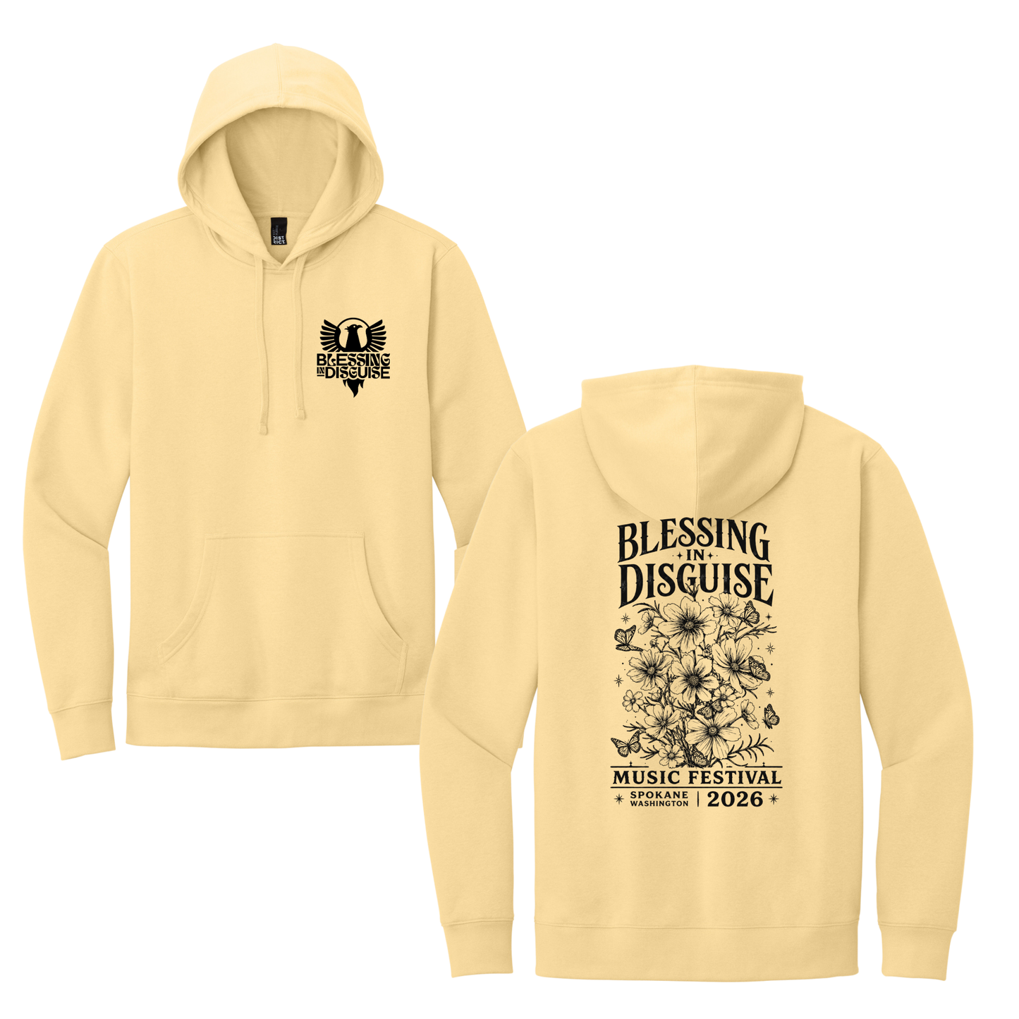 BID 2026 - District® V.I.T.™ Fleece Hoodie - LIGHT YELLOW