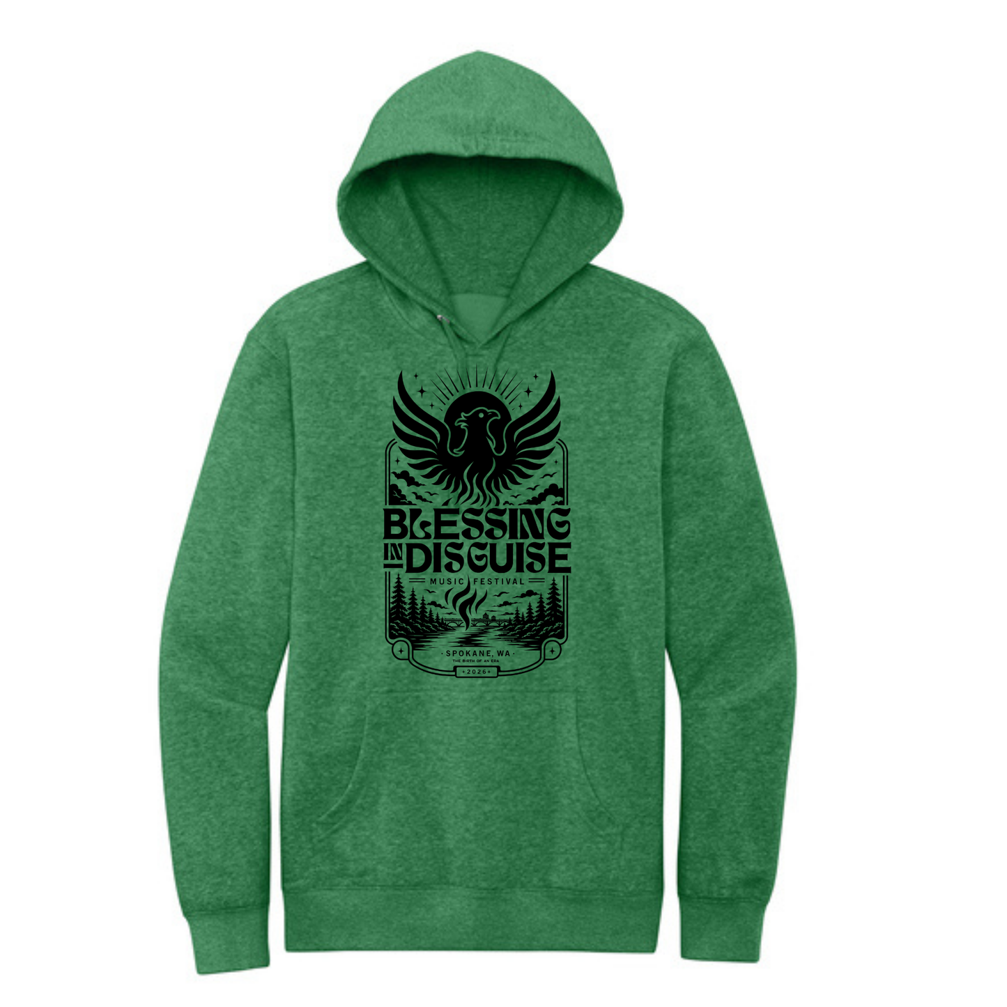 BID 2026 - District® V.I.T.™ Fleece Hoodie - KELLY GREEN