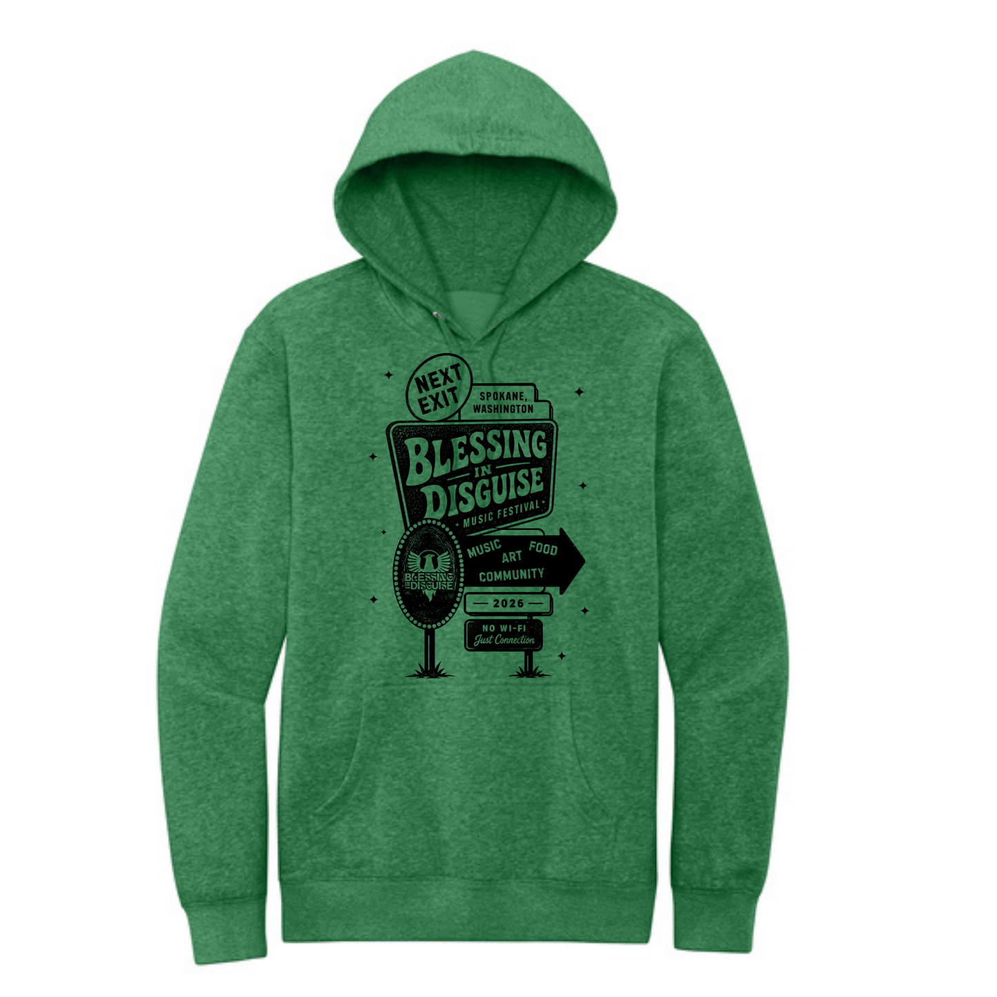 BID 2026 - District® V.I.T.™ Fleece Hoodie - KELLY GREEN