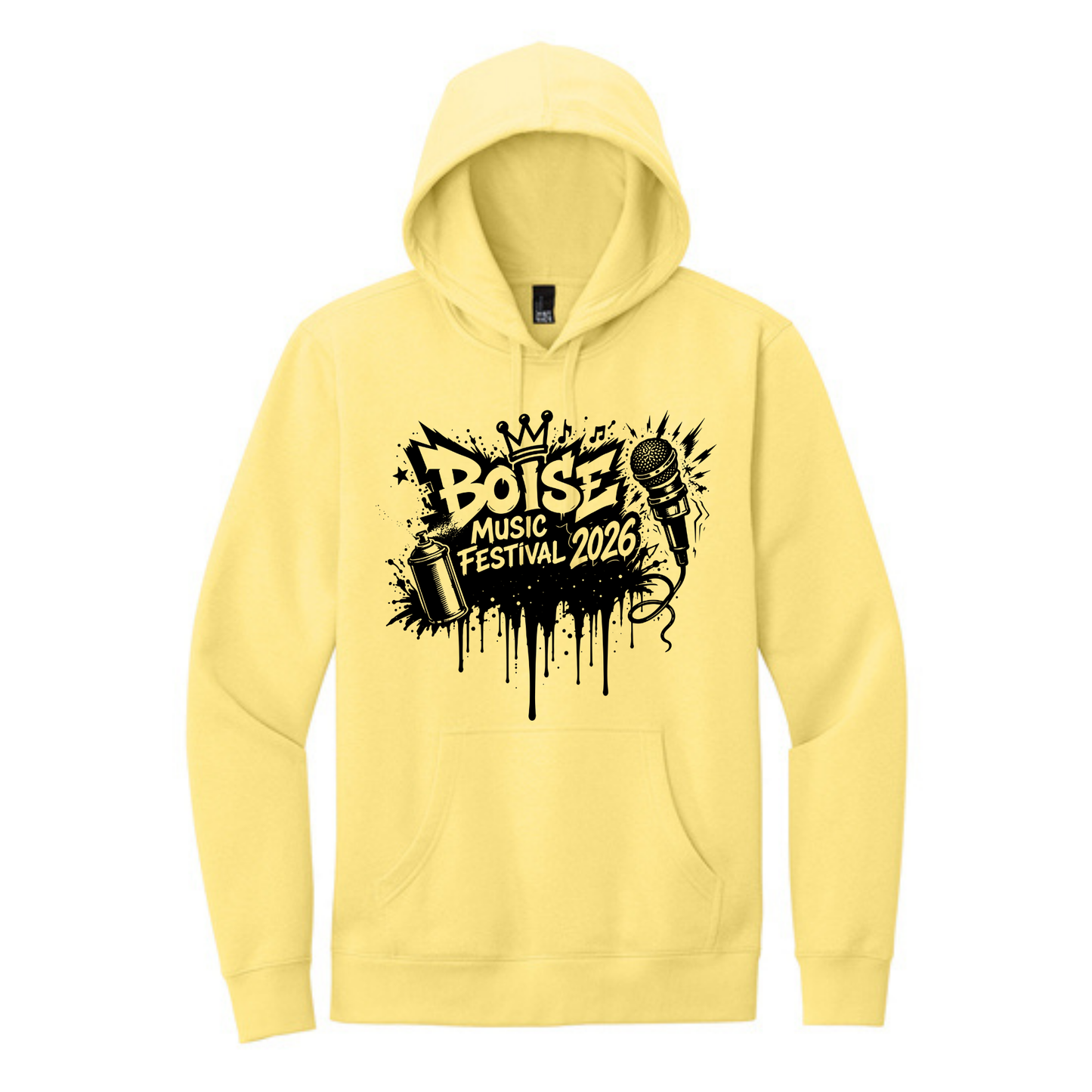 BMF 2026 - District® V.I.T.™ Fleece Hoodie - LIGHT YELLOW