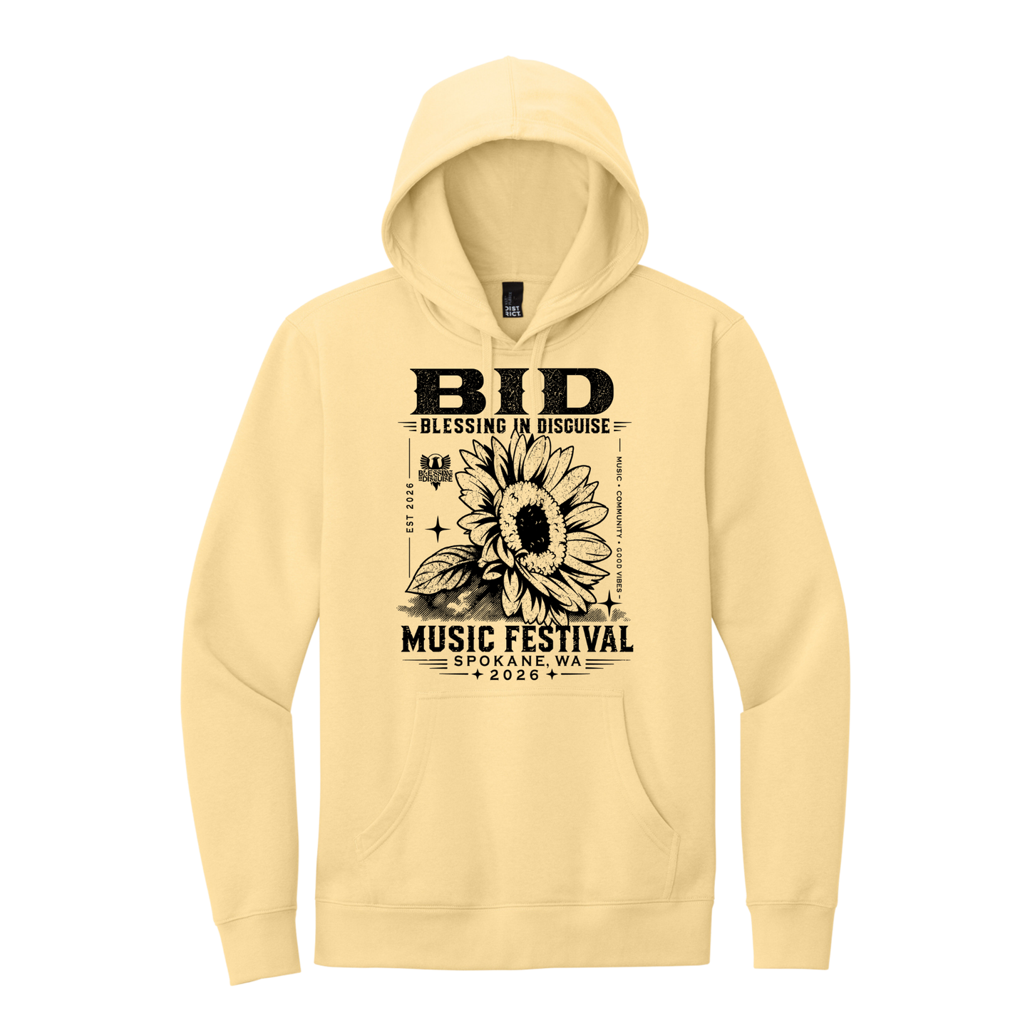 BID 2026 - District® V.I.T.™ Fleece Hoodie - LIGHT YELLOW