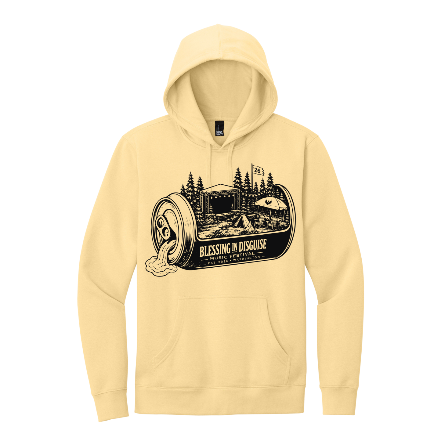 BID 2026 - District® V.I.T.™ Fleece Hoodie - LIGHT YELLOW