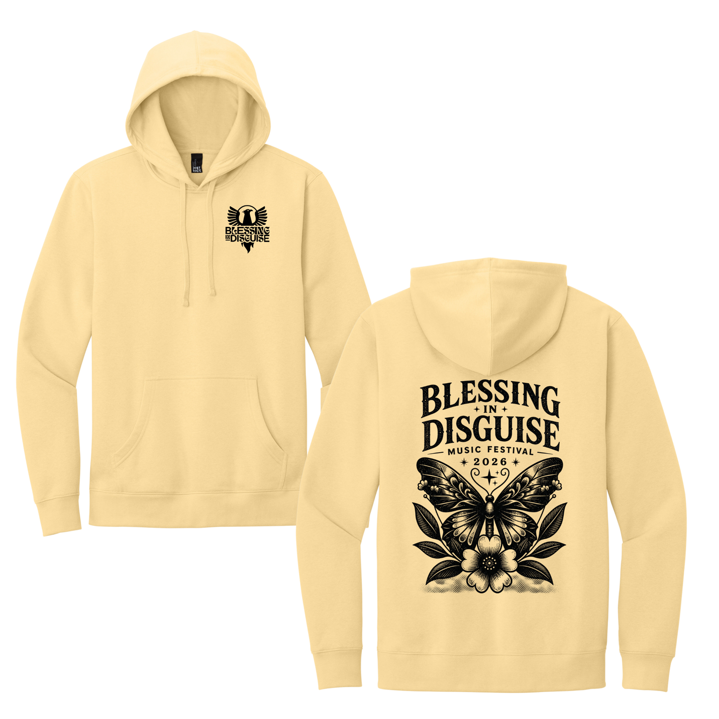 BID 2026 - District® V.I.T.™ Fleece Hoodie - LIGHT YELLOW