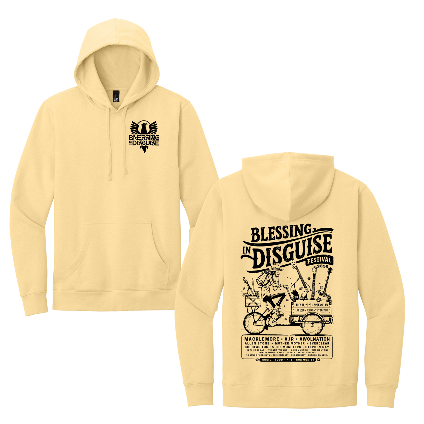 BID 2026 - District® V.I.T.™ Fleece Hoodie - LIGHT YELLOW