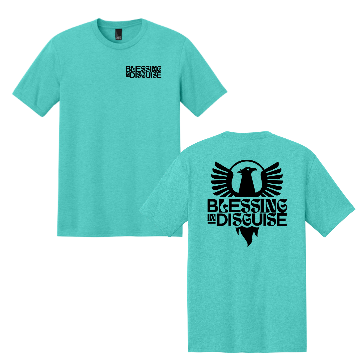 BID 2026 - District® Perfect Tri® Tee - AQUA HEATHER