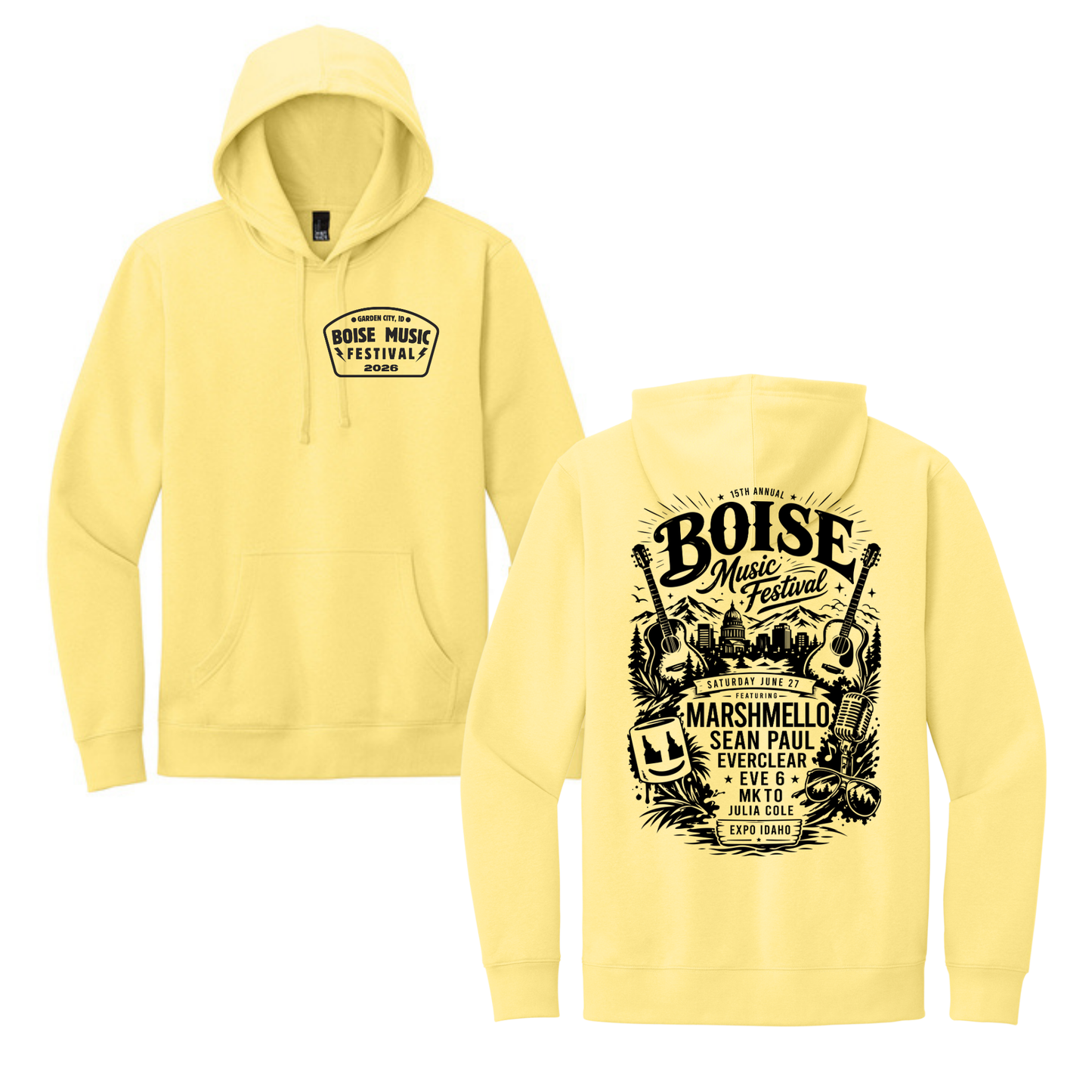 BMF 2026 - District® V.I.T.™ Fleece Hoodie - LIGHT YELLOW