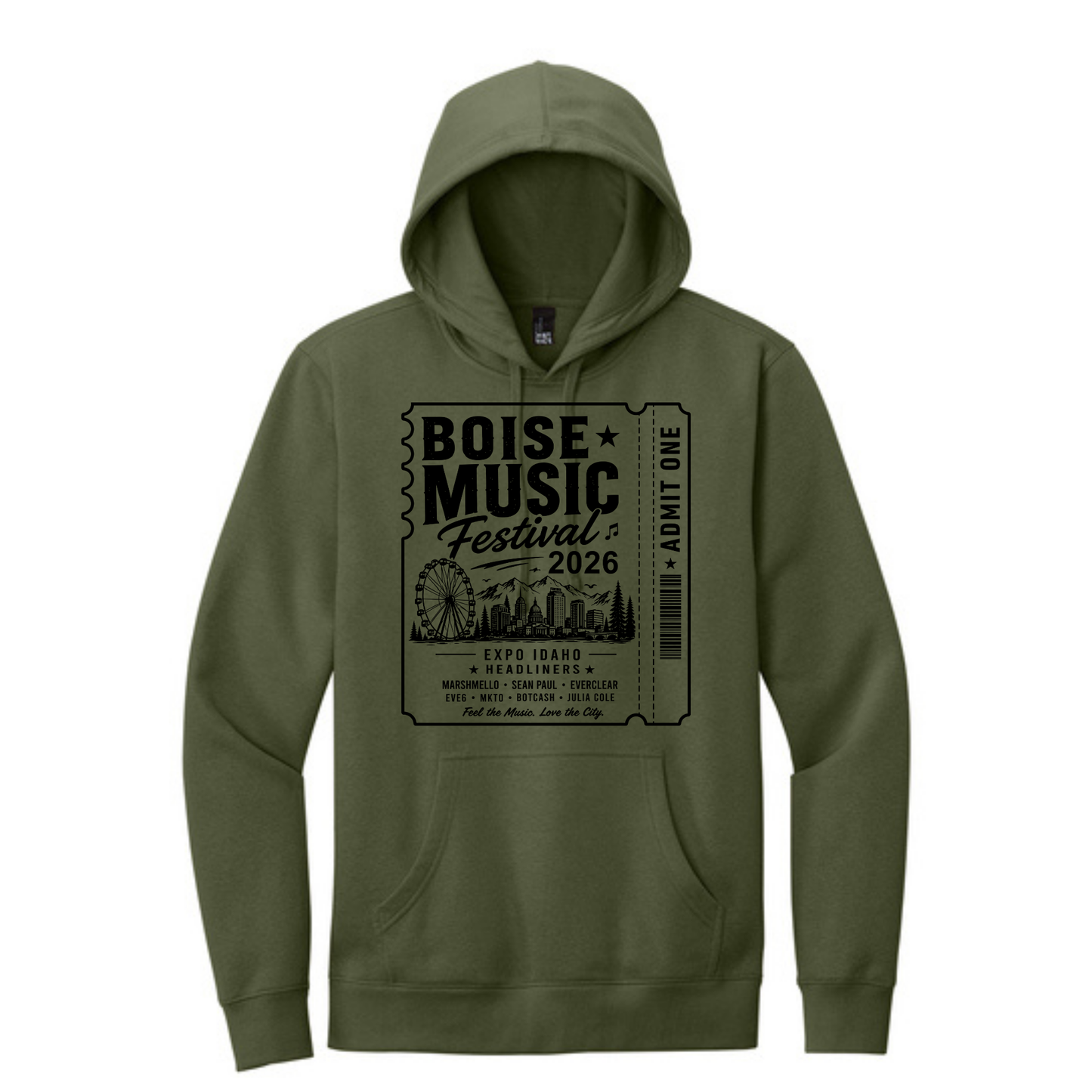 BMF 2026 - District® V.I.T.™ Fleece Hoodie - OLIVE
