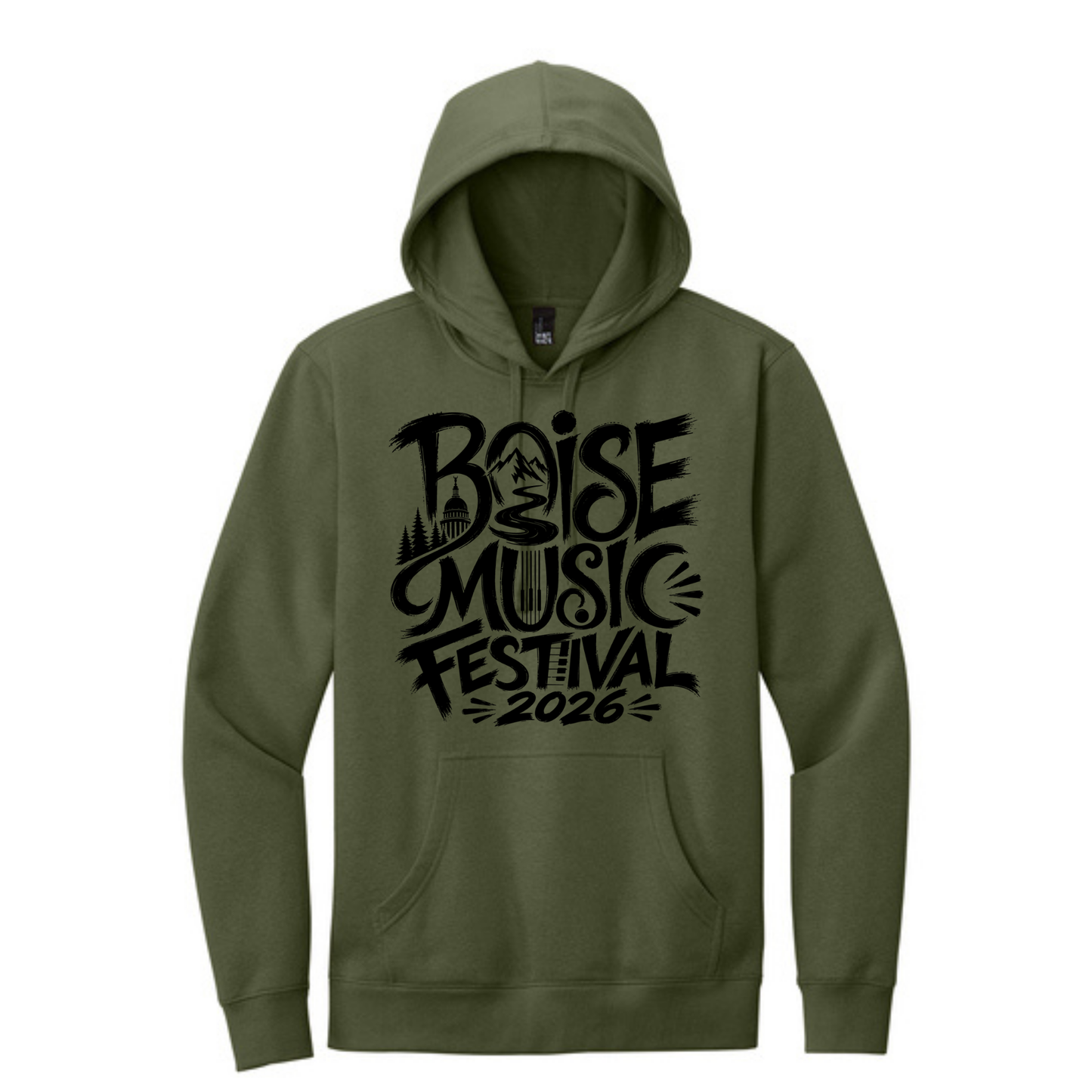 BMF 2026 - District® V.I.T.™ Fleece Hoodie - OLIVE