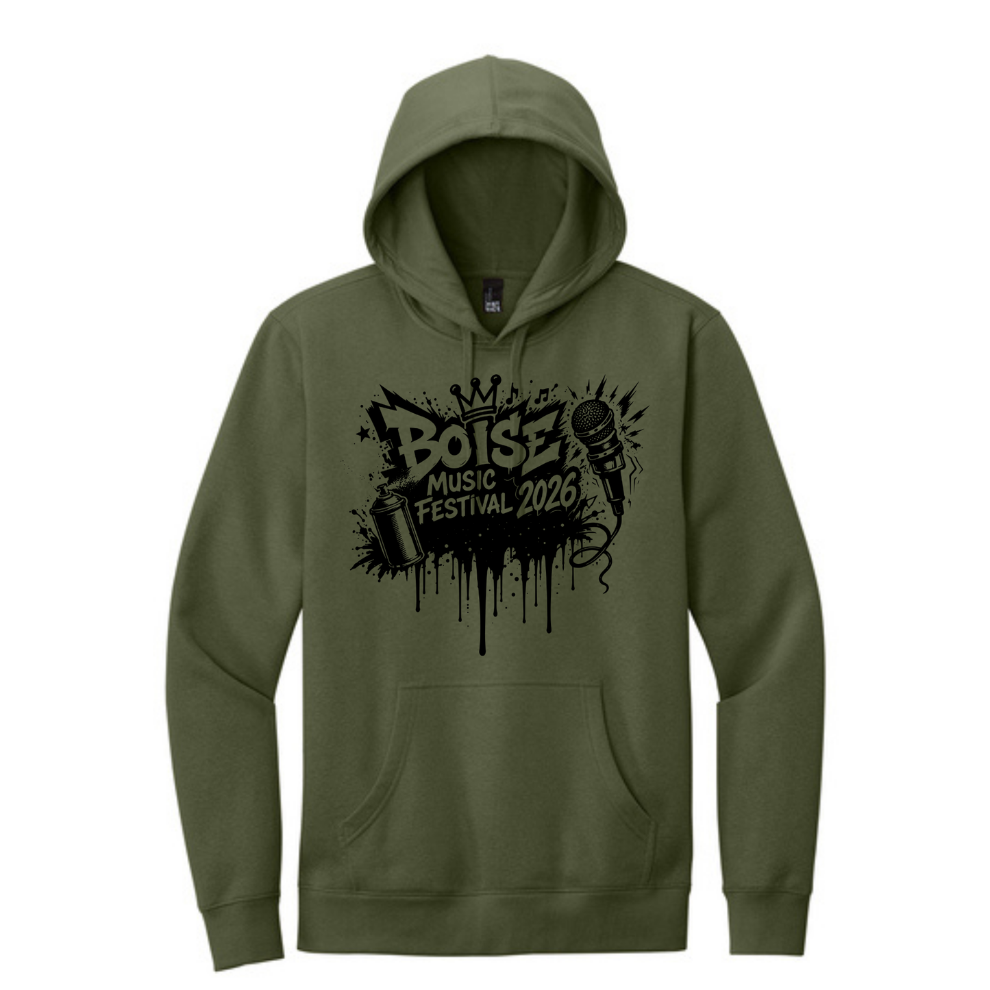 BMF 2026 - District® V.I.T.™ Fleece Hoodie - OLIVE