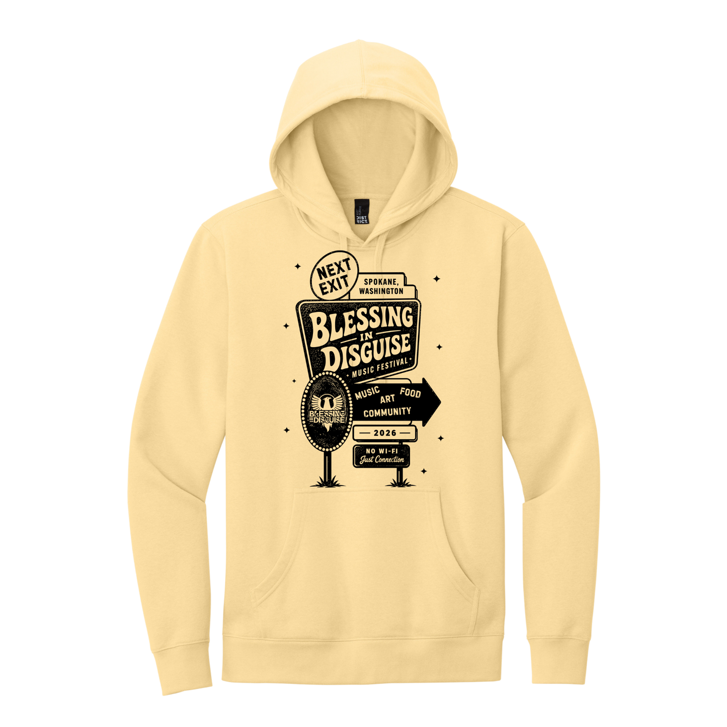 BID 2026 - District® V.I.T.™ Fleece Hoodie - LIGHT YELLOW