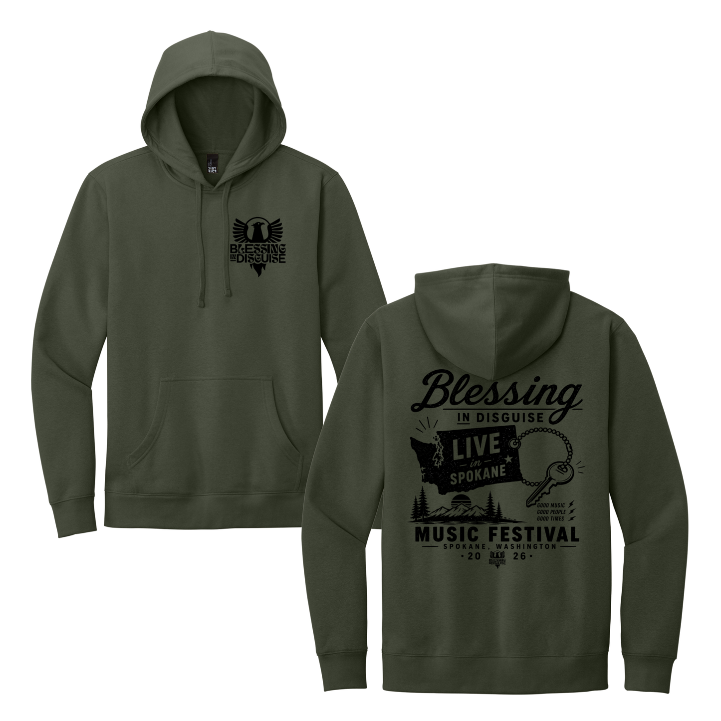 BID 2026 - District® V.I.T.™ Fleece Hoodie - OLIVE