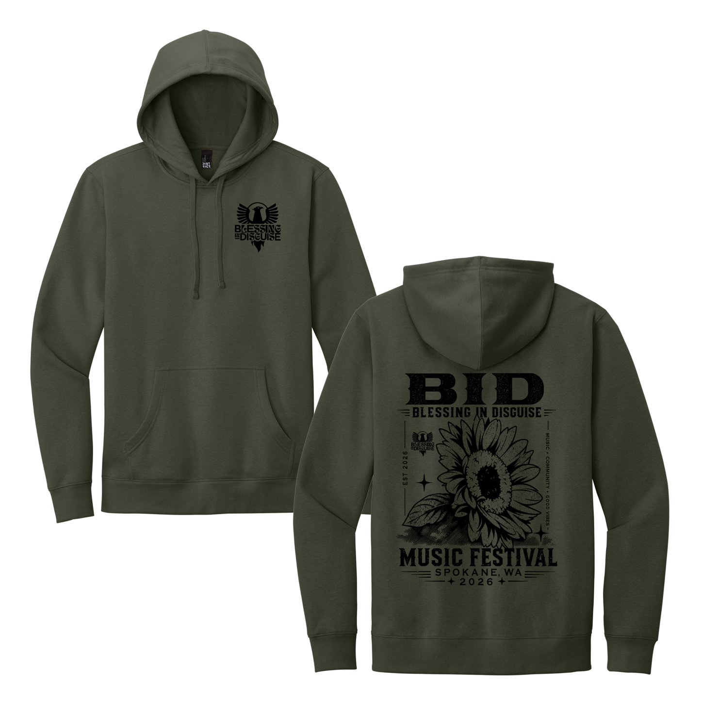 BID 2026 - District® V.I.T.™ Fleece Hoodie - OLIVE