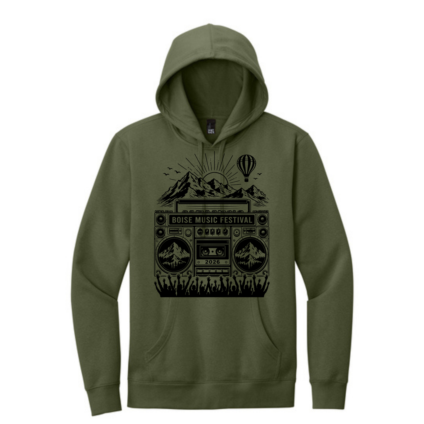 BMF 2026 - District® V.I.T.™ Fleece Hoodie - OLIVE