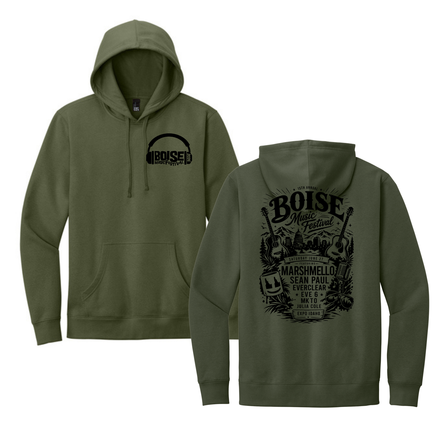 BMF 2026 - District® V.I.T.™ Fleece Hoodie - OLIVE