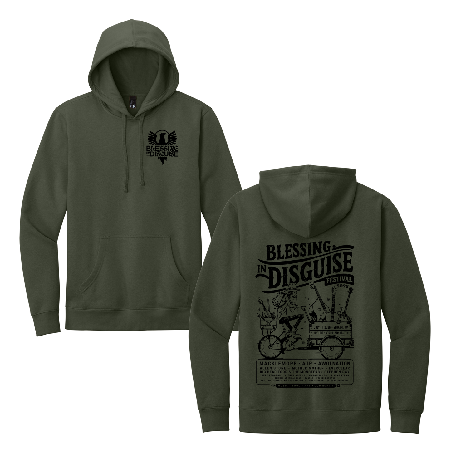 BID 2026 - District® V.I.T.™ Fleece Hoodie - OLIVE