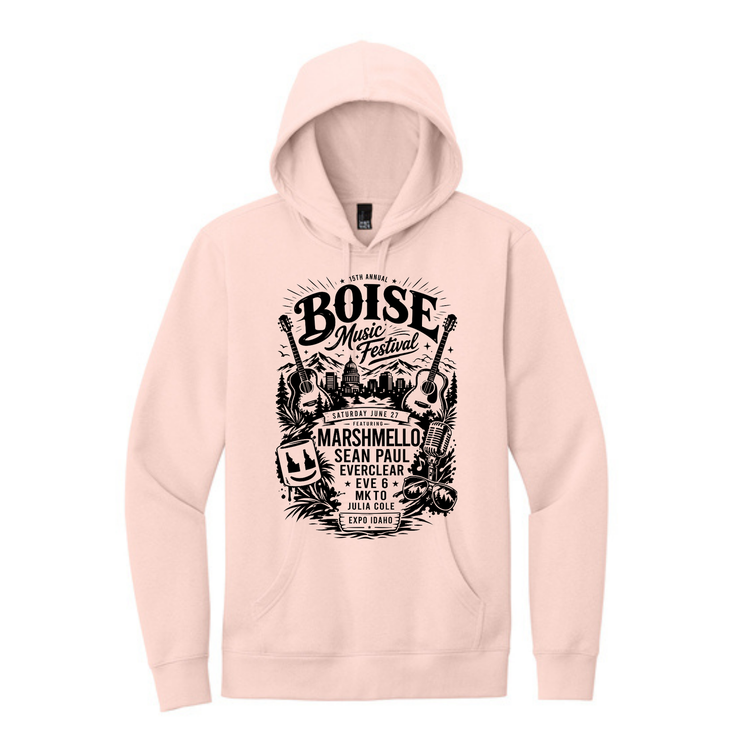 BMF 2026 - District® V.I.T.™ Fleece Hoodie - ROSEWATER PINK