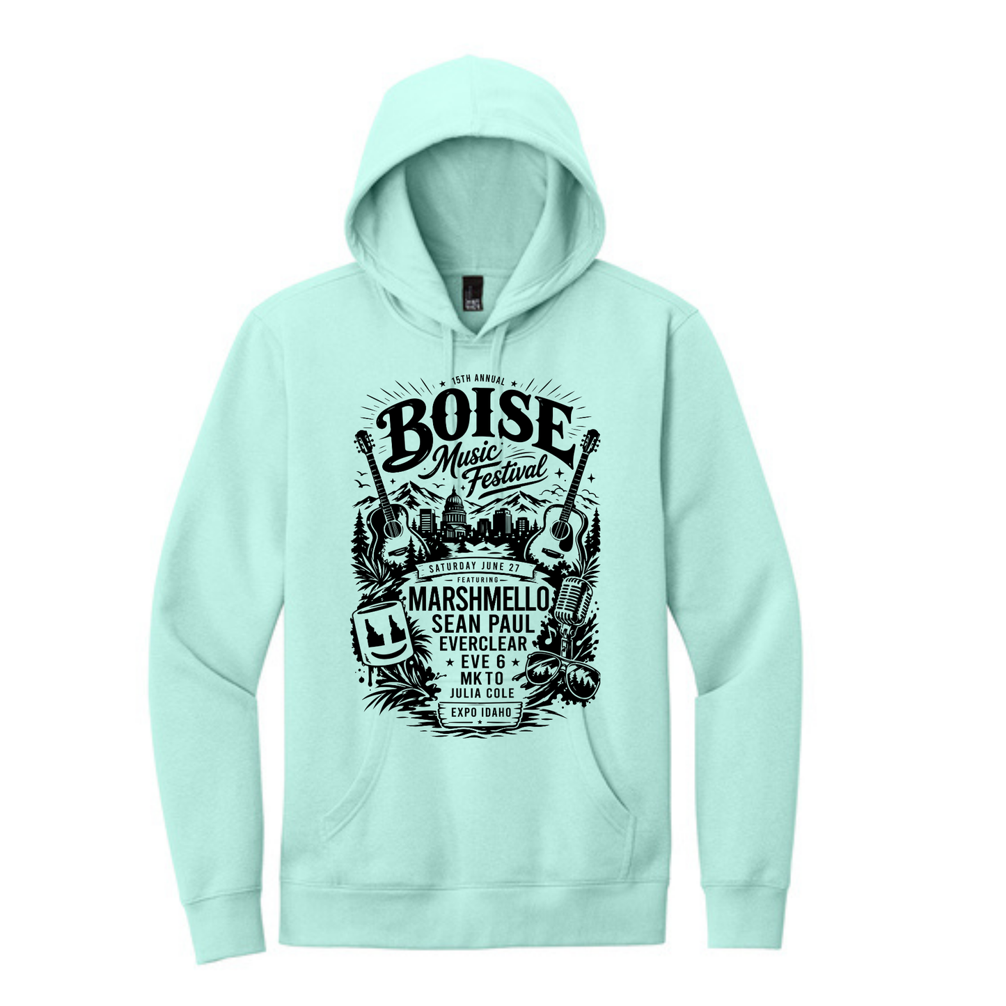BMF 2026 - District® V.I.T.™ Fleece Hoodie - SEA MIST