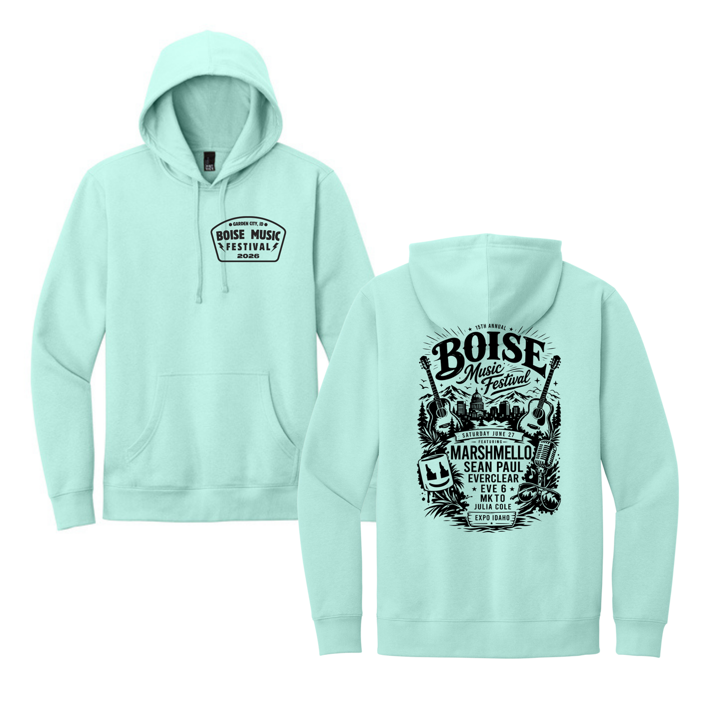 BMF 2026 - District® V.I.T.™ Fleece Hoodie - SEA MIST