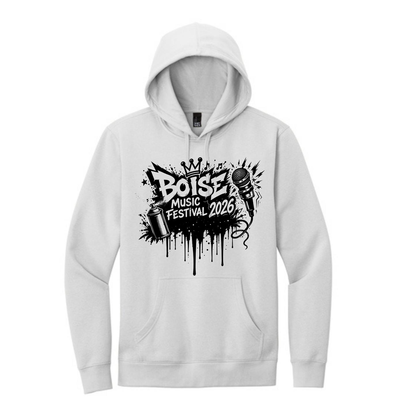 BMF 2026 - District® V.I.T.™ Fleece Hoodie - WHITE SMOKE