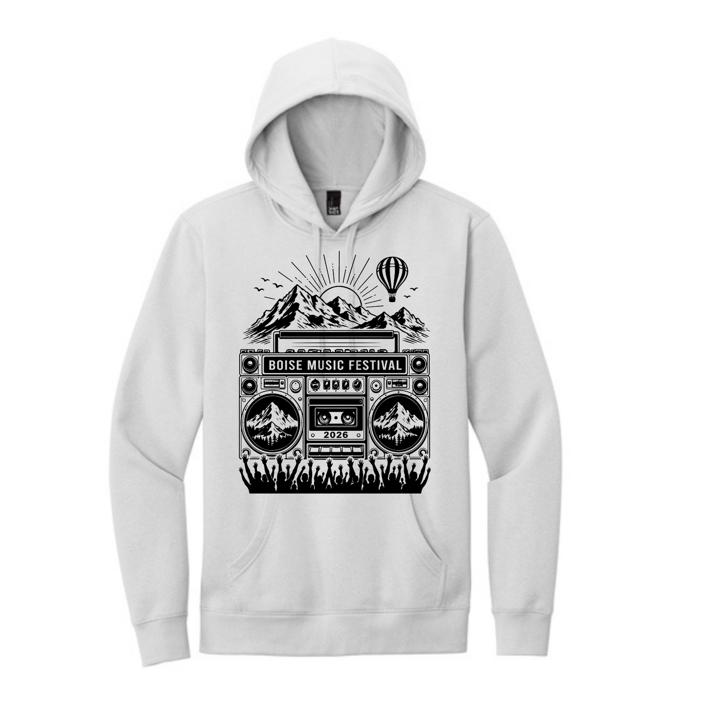 BMF 2026 - District® V.I.T.™ Fleece Hoodie - WHITE SMOKE