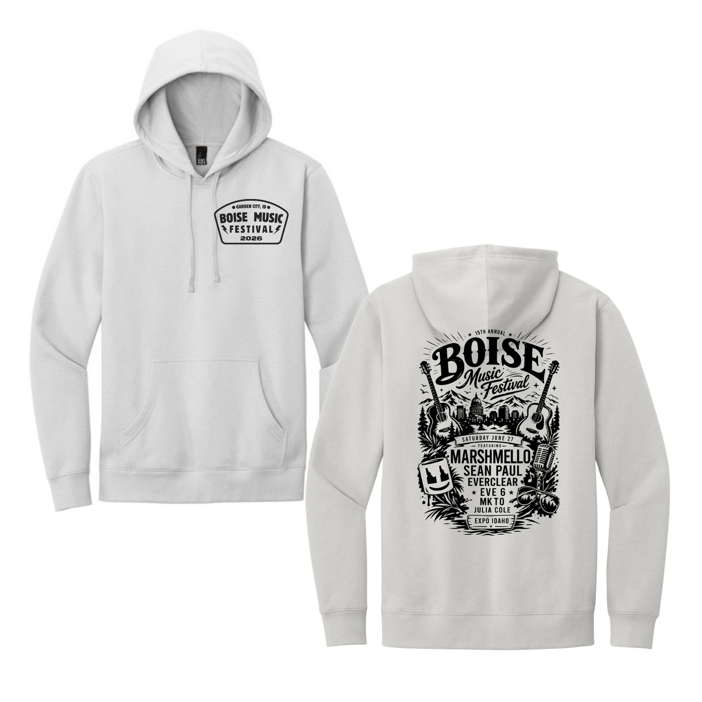 BMF 2026 - District® V.I.T.™ Fleece Hoodie - WHITE SMOKE