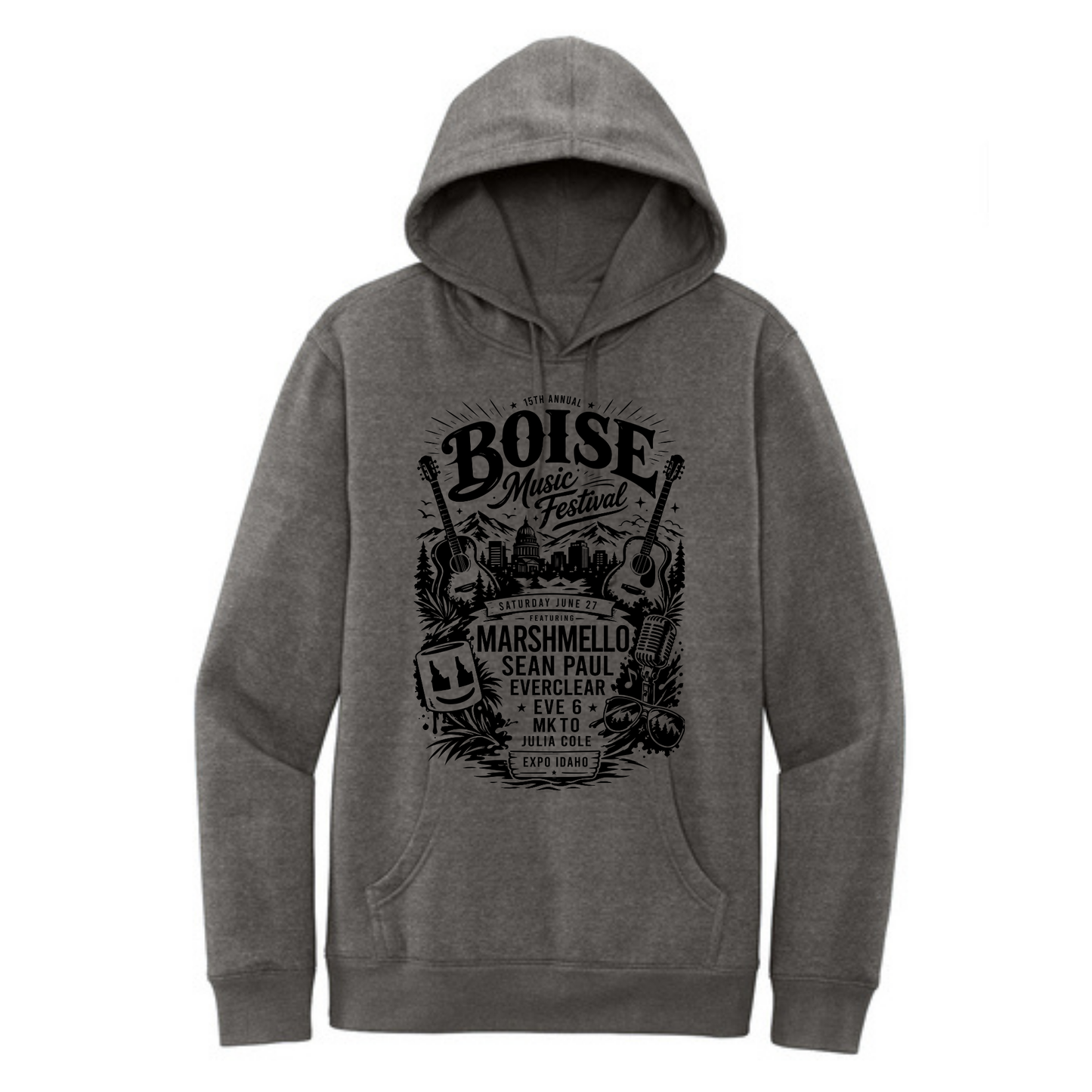 BMF 2026 - District® V.I.T.™ Fleece Hoodie - GREY FROST