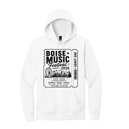 BMF 2026 - District® V.I.T.™ Fleece Hoodie - WHITE