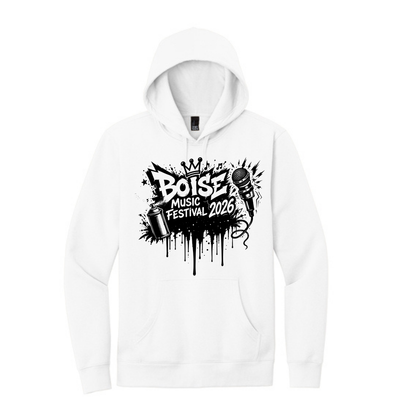BMF 2026 - District® V.I.T.™ Fleece Hoodie - WHITE
