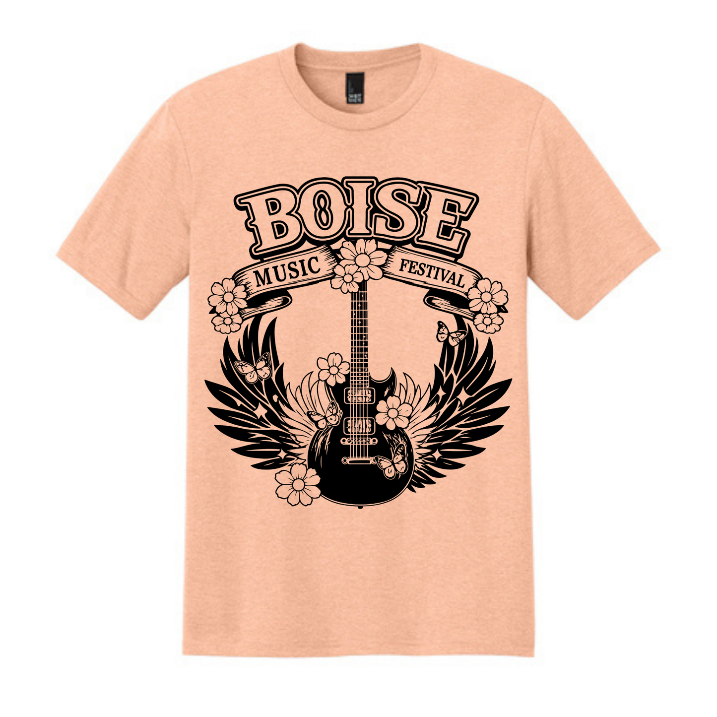 BMF 2026 - District® Perfect Tri® Tee - HEATHERED DUSTY PEACH
