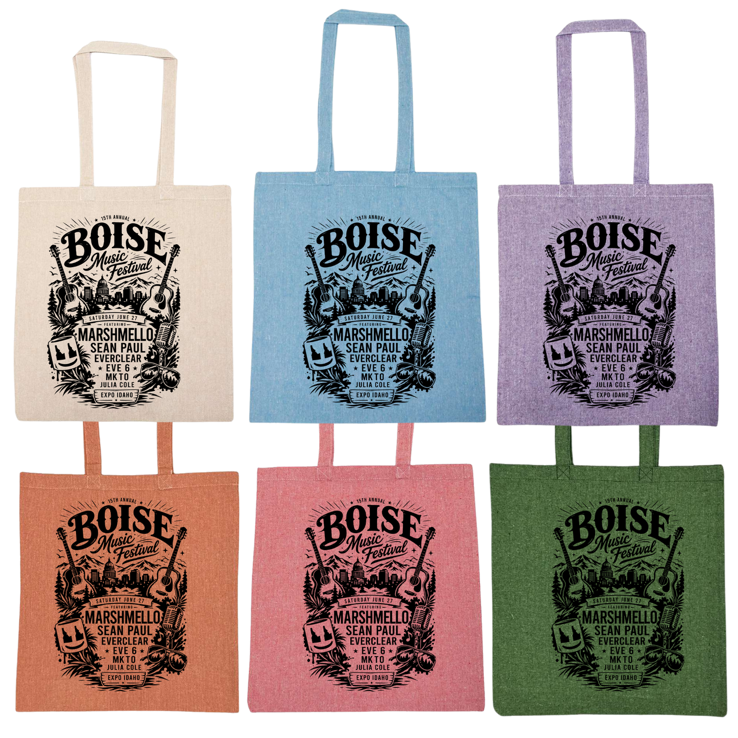 BMF 2026 - Liberty Lightweight Recycled Canvas Tote - LINEUP