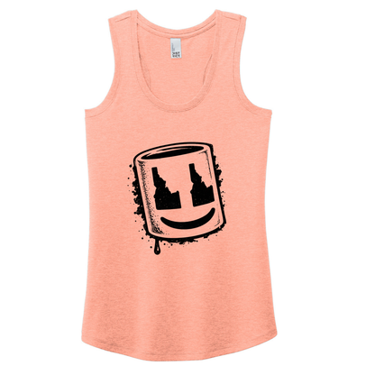 BMF 2026 - District® Women’s Perfect Tri® Racerback Tank - HEATHERED DUSTY PEACH