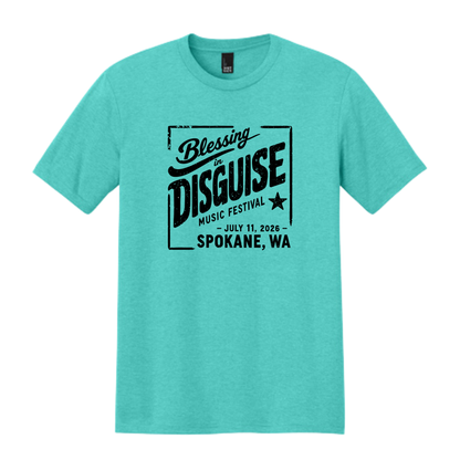 BID 2026 - District® Perfect Tri® Tee - AQUA HEATHER