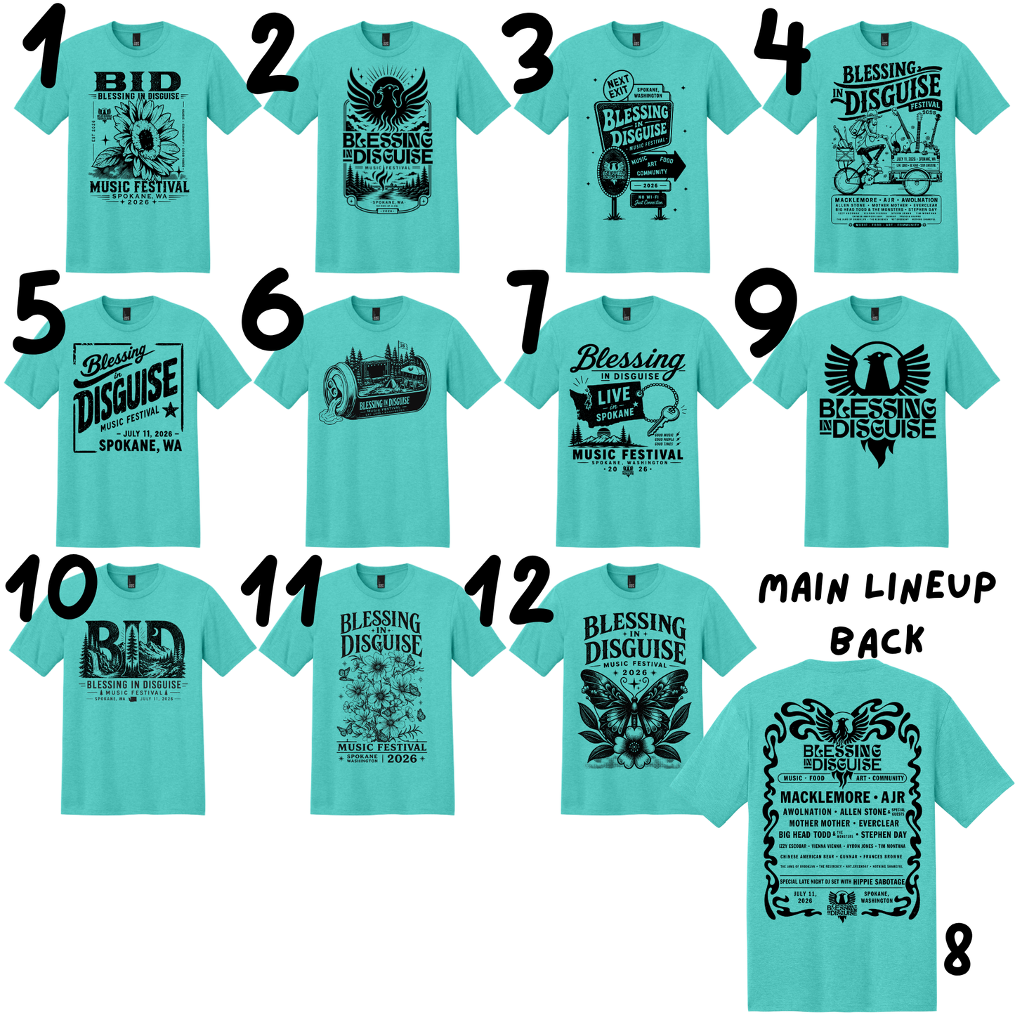 Poster Lineup Tee - BID 2026