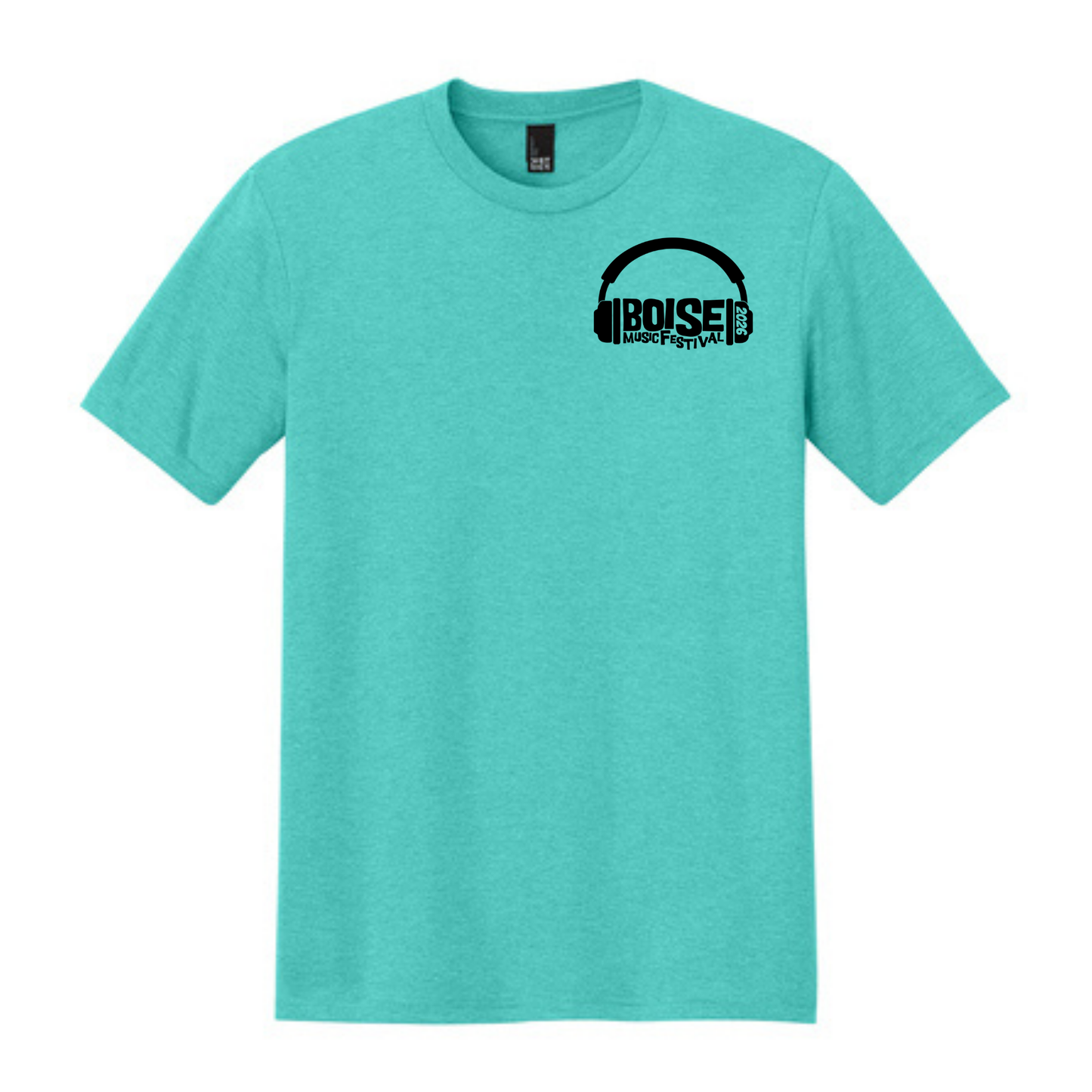BMF 2026 - District® Perfect Tri® Tee - AQUA HEATHER