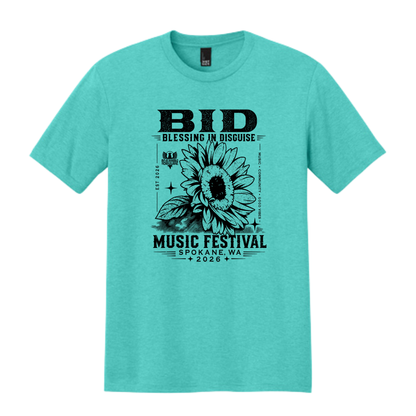BID 2026 - District® Perfect Tri® Tee - AQUA HEATHER