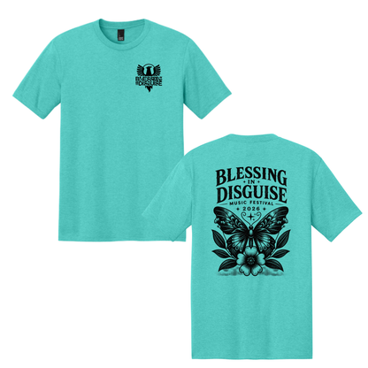 BID 2026 - District® Perfect Tri® Tee - AQUA HEATHER