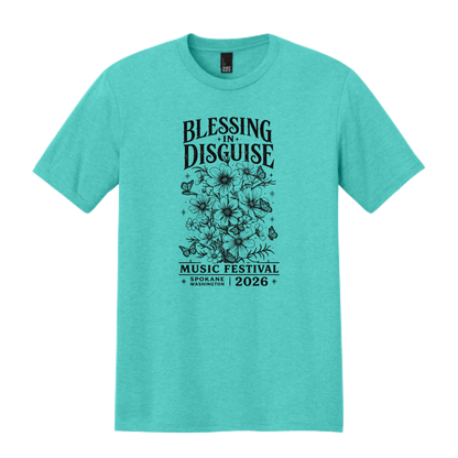 BID 2026 - District® Perfect Tri® Tee - AQUA HEATHER