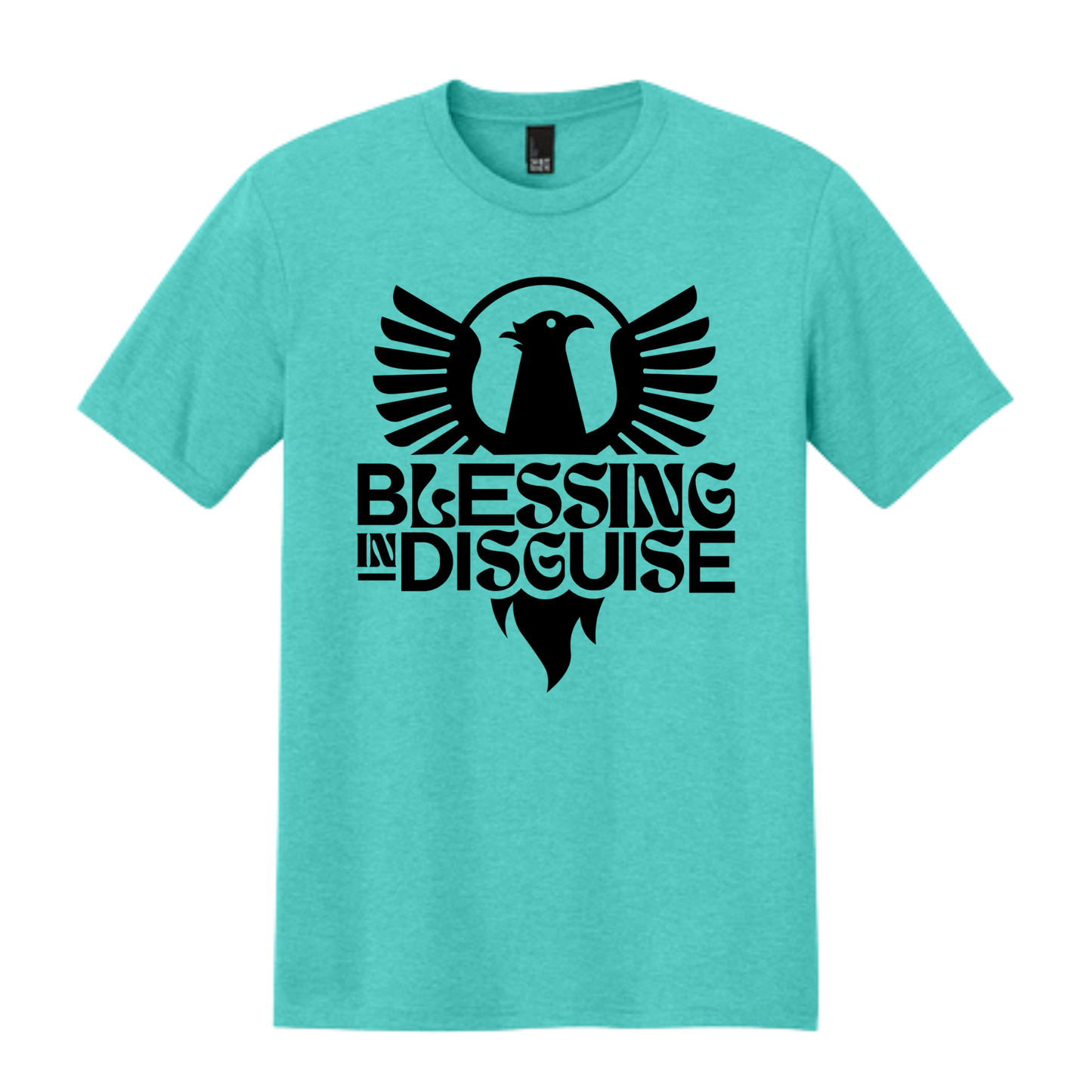 BID 2026 - District® Perfect Tri® Tee - AQUA HEATHER