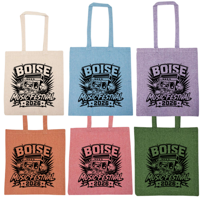 BMF 2026 - Liberty Lightweight Recycled Canvas Tote - BOOMBOX w/ TONGUE OUT